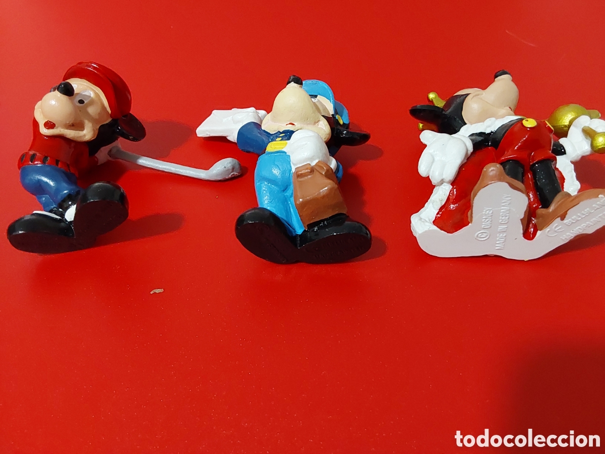 Figuras de Goma y PVC: Lote mickey cartero,golfista y rey. Postman, golf y king