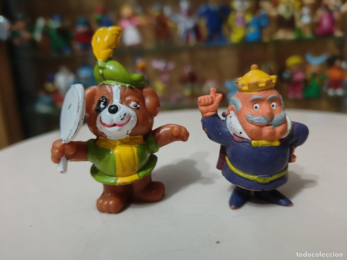 Figuras de Goma y PVC: Ocasion coleccionistas ! 2 antiguas figuras goma pvc a&ntilde;os 80 Hanna Barbera &iquest; Osos Biskitts ?