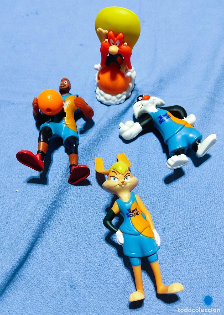 Figuras de Goma y PVC: LOTE DE FIGURAS PROMOCIONALES DEL MCDONALD'S SERIE SPACE JAM TUNE SQUAD LEBRON JAMES WARNER