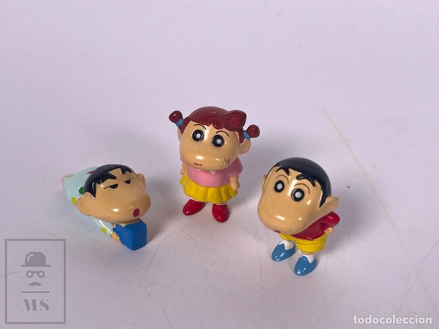 Figuras de Goma y PVC: Conjunto de 3 Figuras G.P - Shin Chan / Shin Chan, Nene... - G.P. - A&ntilde;o 1992