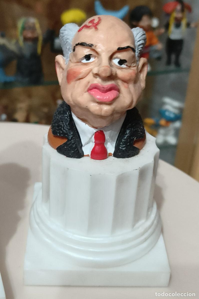 Figuras de Goma y PVC: Ocasion coleccionistas ! Antiguo busto figura goma pvc Comics Spain a&ntilde;os 80 Gorbachov Spiting Images