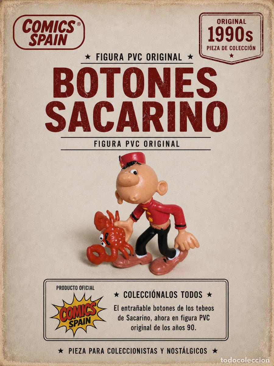 Figure di Gomma e PVC: Figura Botones Sacarino de PVC Comics Spain Francisco Iba&ntilde;ez Ediciones B