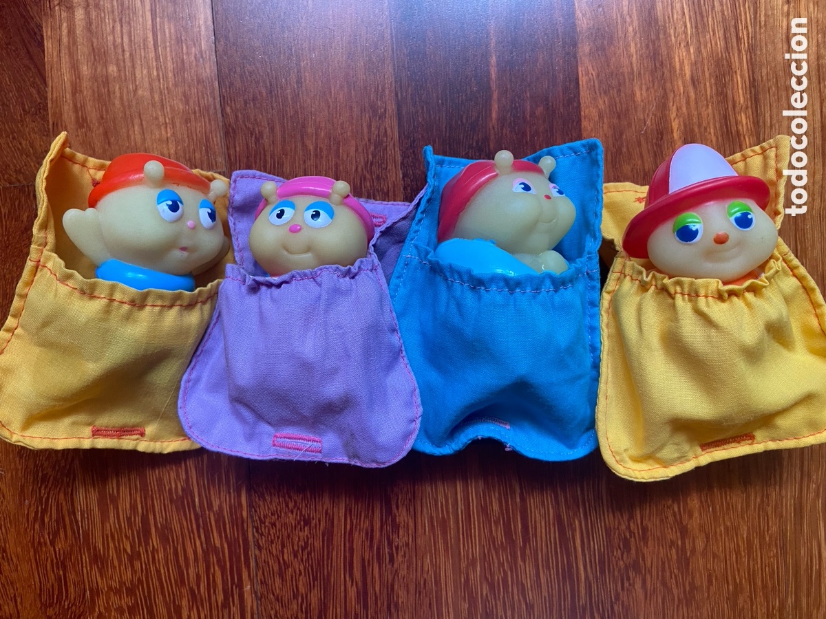 Figuras de Goma y PVC: Lote 4 Gusyluz, Gusiluz, Glo Friends Hasbro 1985