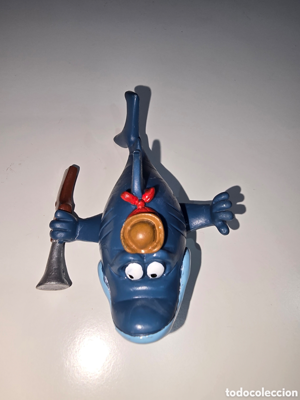Figuras de Goma y PVC: Figura pvc Comics Spain Sharky tibur&oacute;n de Delfy y sus amigos mu&ntilde;eco dibujos animados a&ntilde;os 80 90
