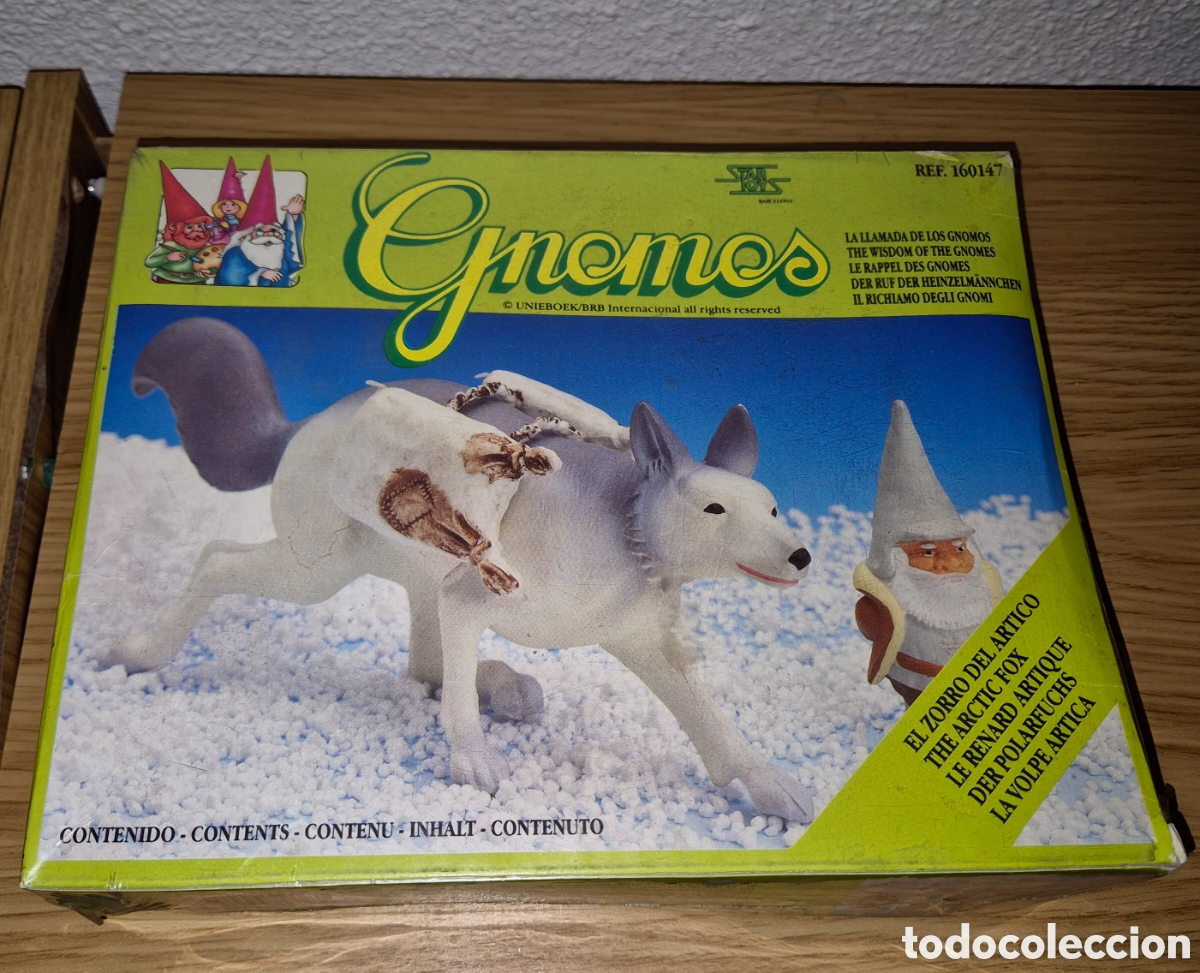 Figuras de Goma y PVC: Rara figura en su caja y precintada del Zorro &Aacute;rtico de David el gnomo. Directa de un trastero. &Eacute;poc