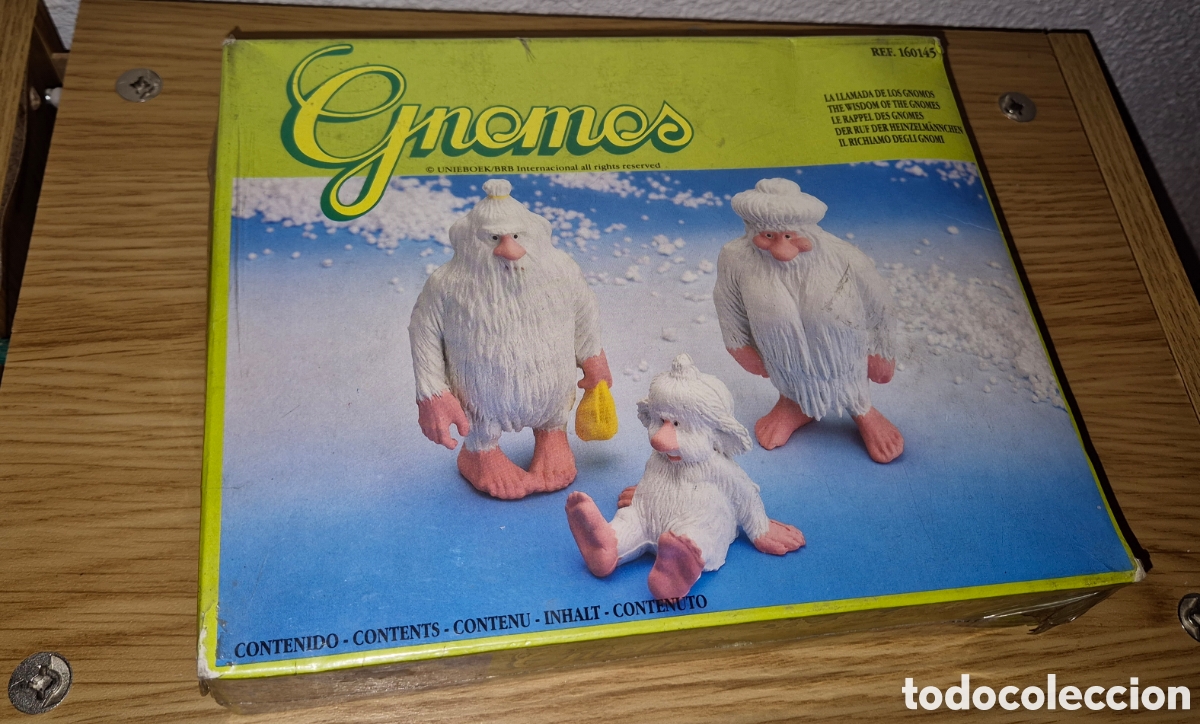 Figuras de Goma y PVC: Rara figura en su caja y precintada del Yeti trolls &Aacute;rticos de David el gnomo. Directa de un traster