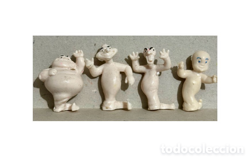 Figuras de Goma y PVC: Casper, a&ntilde;os 90, 4 figuras de los personajes principales de la pel&iacute;cula.