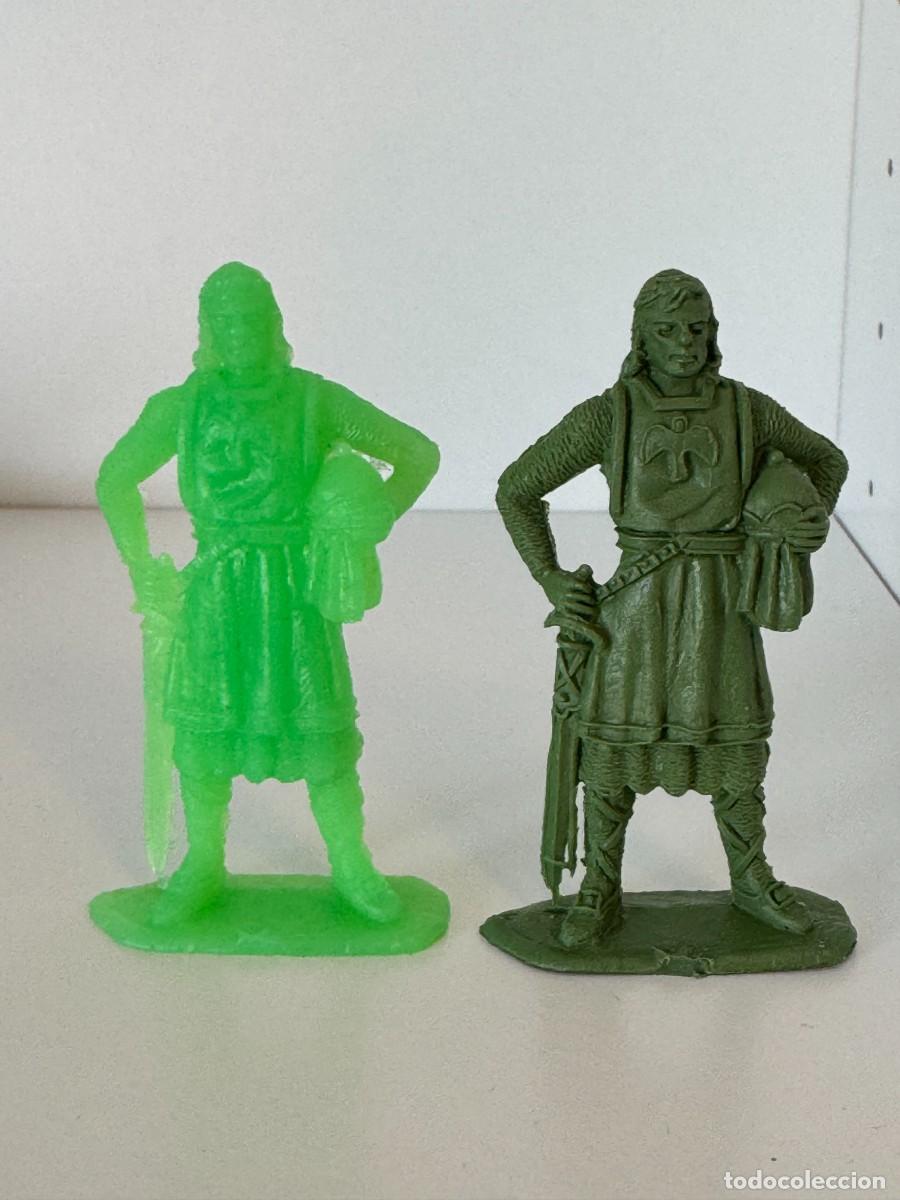 Figurines en Caoutchouc et PVC: LOTE 2 FIGURAS MEDIEVAL, DE PLASTICO, RICARDO CORAZON DE LEON, PIPERO