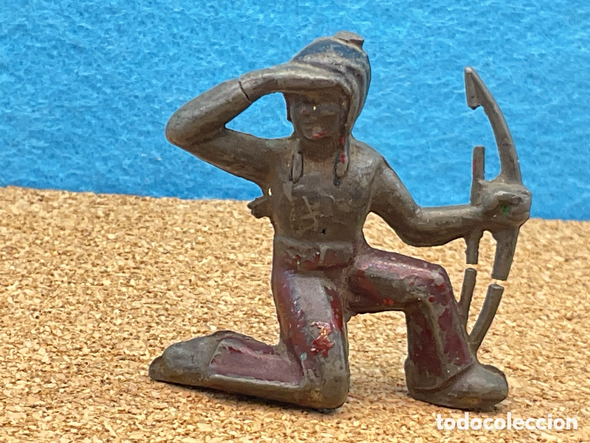 Figuras de Goma y PVC: ANTIGUA FIGURA DEL OESTE EN GOMA. INDIO DE LA MARCA NEMROD. A&Ntilde;OS 50/60. MADE IN SPAIN