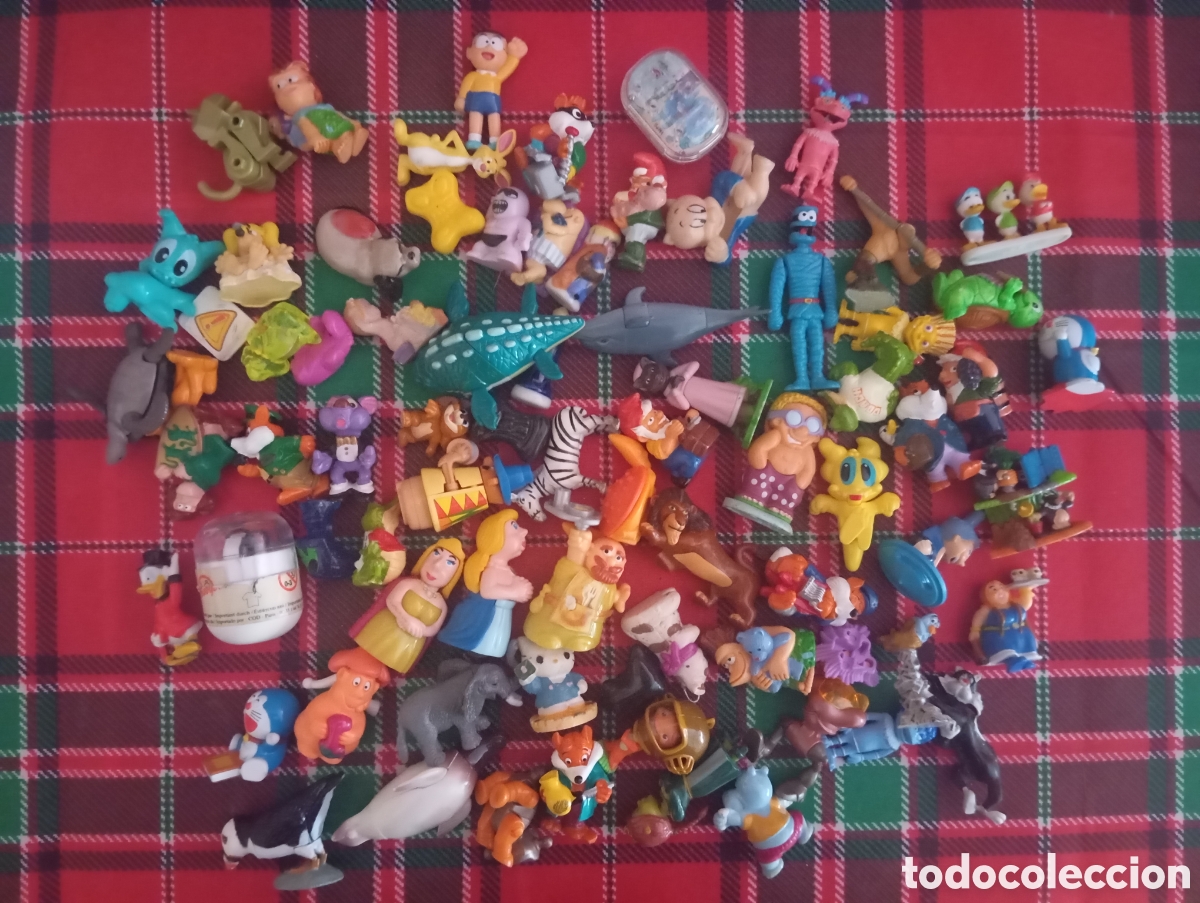 Figuras de Goma Kinder: Huevos Kinder rosc&oacute;n Lote figuritas