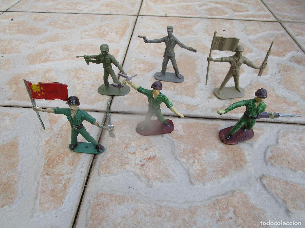 Figuras de Goma y PVC: 6 soldados chinos de Comansi