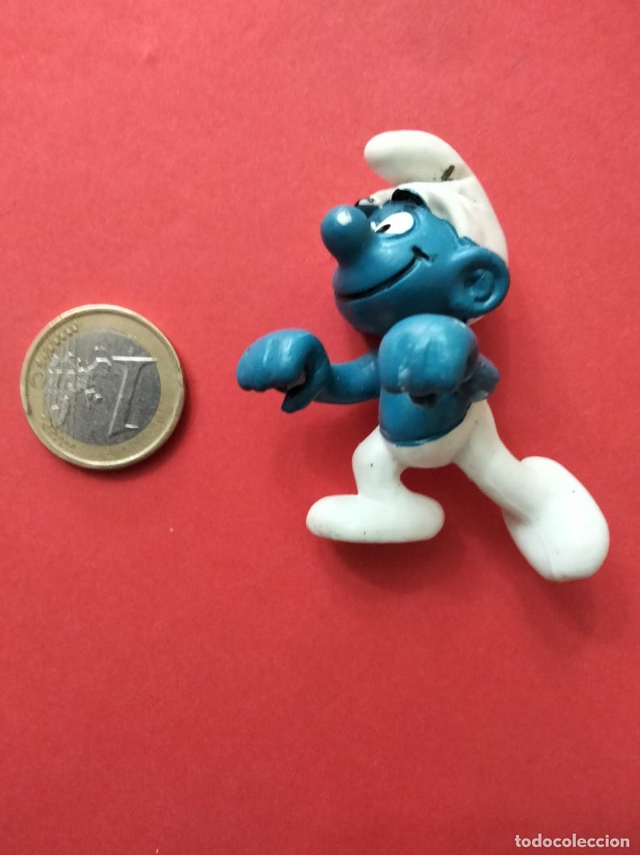 Figuras de Goma y PVC: Figura PVC Pitufo patinador
