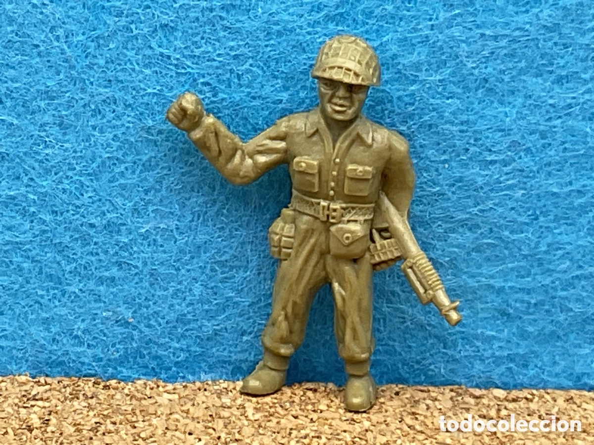 Figuras de Goma y PVC: ANTIGUA FIGURA DE SOLDADO AMERICANO . COLECCION &rdquo; HAZA&Ntilde;AS Y COMBATES &rdquo;. COLECCIONISMO DUNKIN