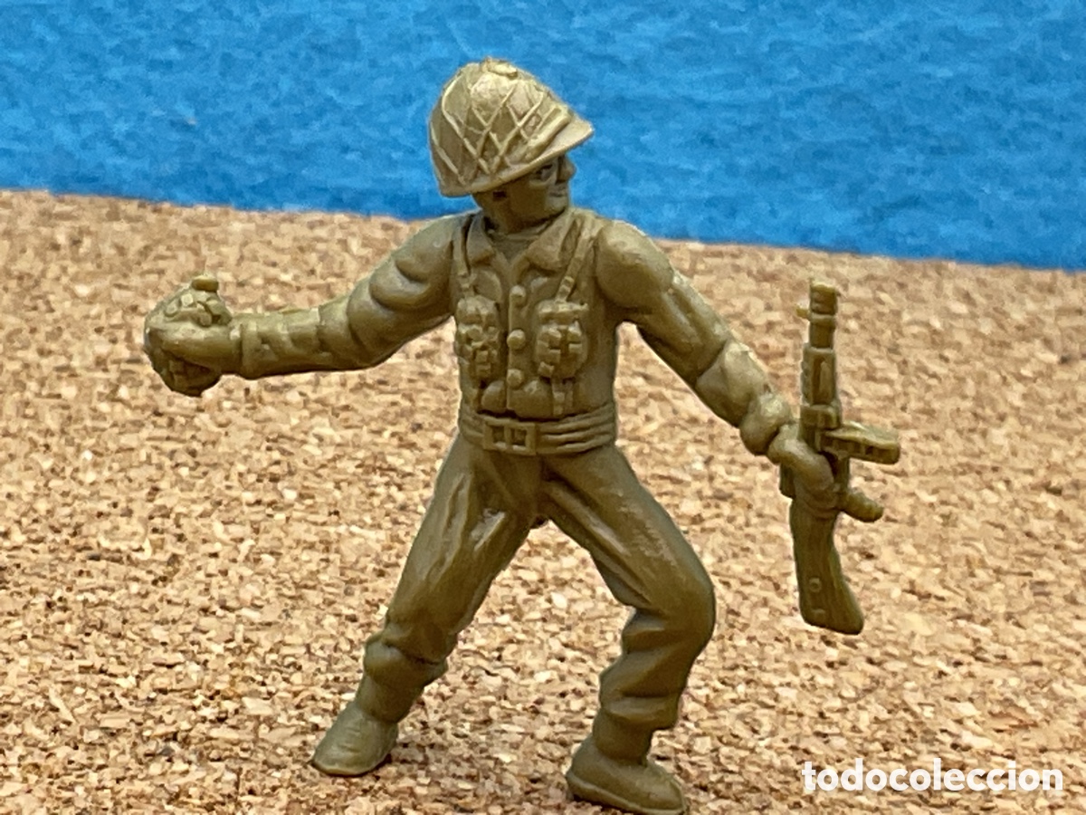 Figuras de Goma y PVC: ANTIGUA FIGURA DE SOLDADO AMERICANO . COLECCION &rdquo; HAZA&Ntilde;AS Y COMBATES &rdquo;. COLECCIONISMO DUNKIN