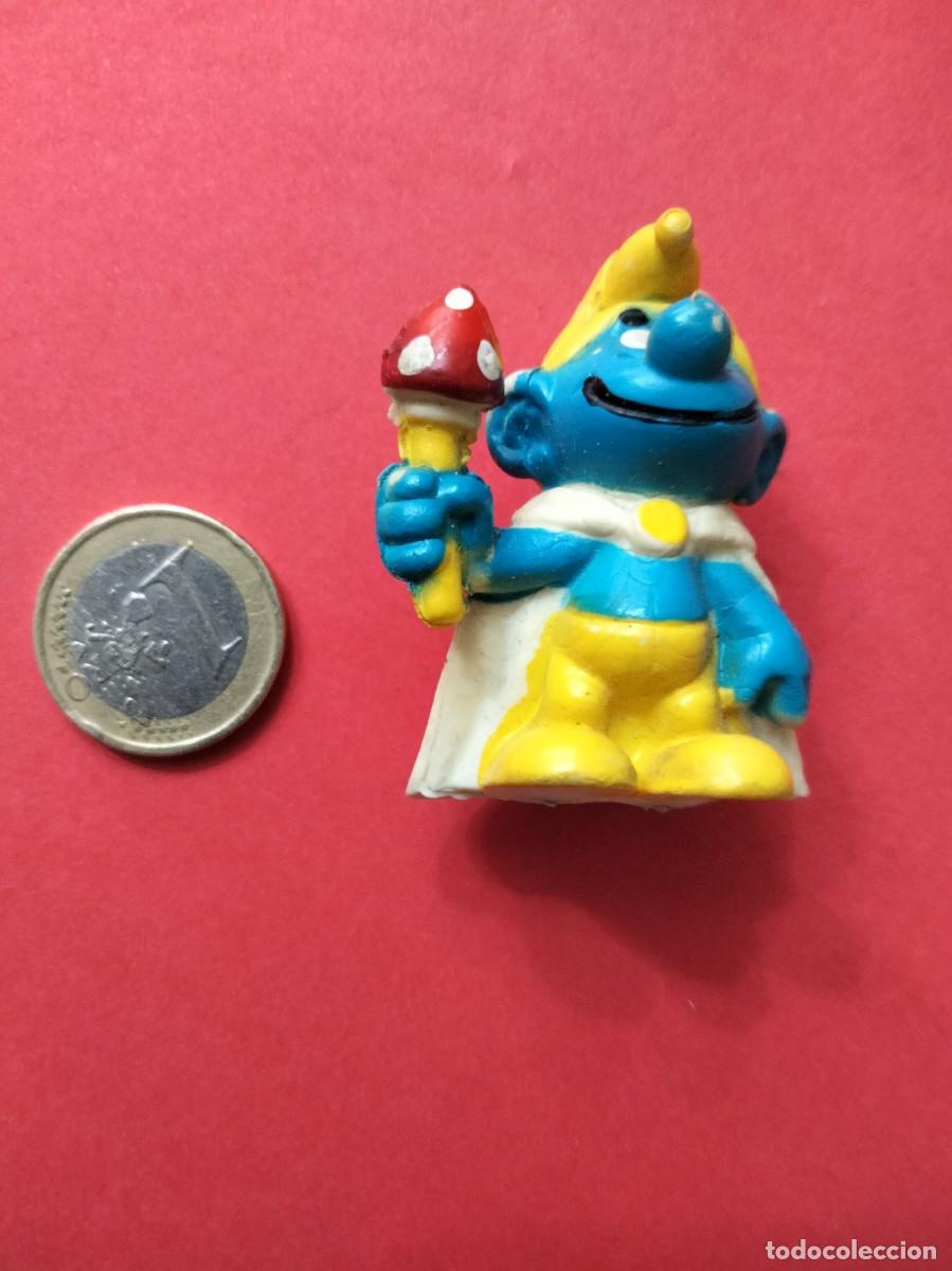 Figuras de Goma y PVC: Figura PVC Pitufo Rey
