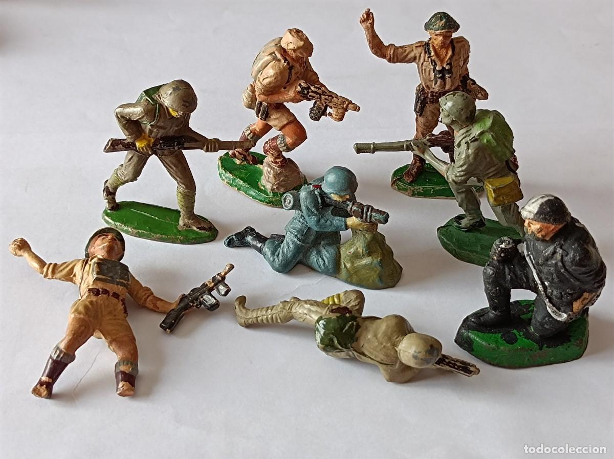Figuras de Goma y PVC: FIGURAS DE GOMA SOLDADOS INGLESES JAPONESES ALEMANES PECH HERMANOS