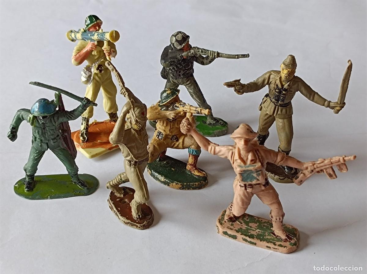 Figuras de Goma y PVC: FIGURAS DE PL&Aacute;STICO SOLDADOS INGLESES JAPONESES ALEMANES PECH HERMANOS JECSAN COMANSI