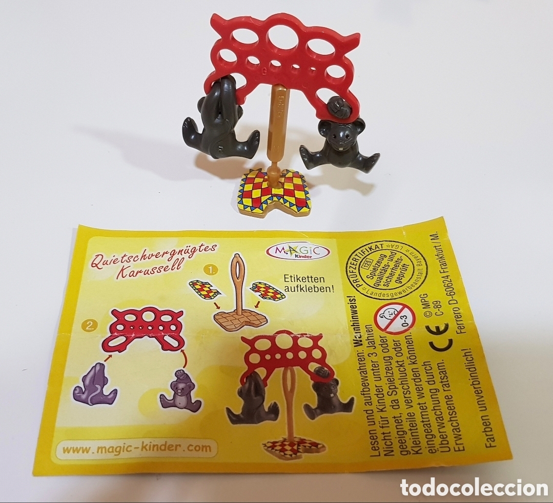 Figuras de Goma Kinder: Figura kinder Ferrero ratones equilibristas circo + bpz mu&ntilde;eco colecci&oacute;n sorpresa premium huevo