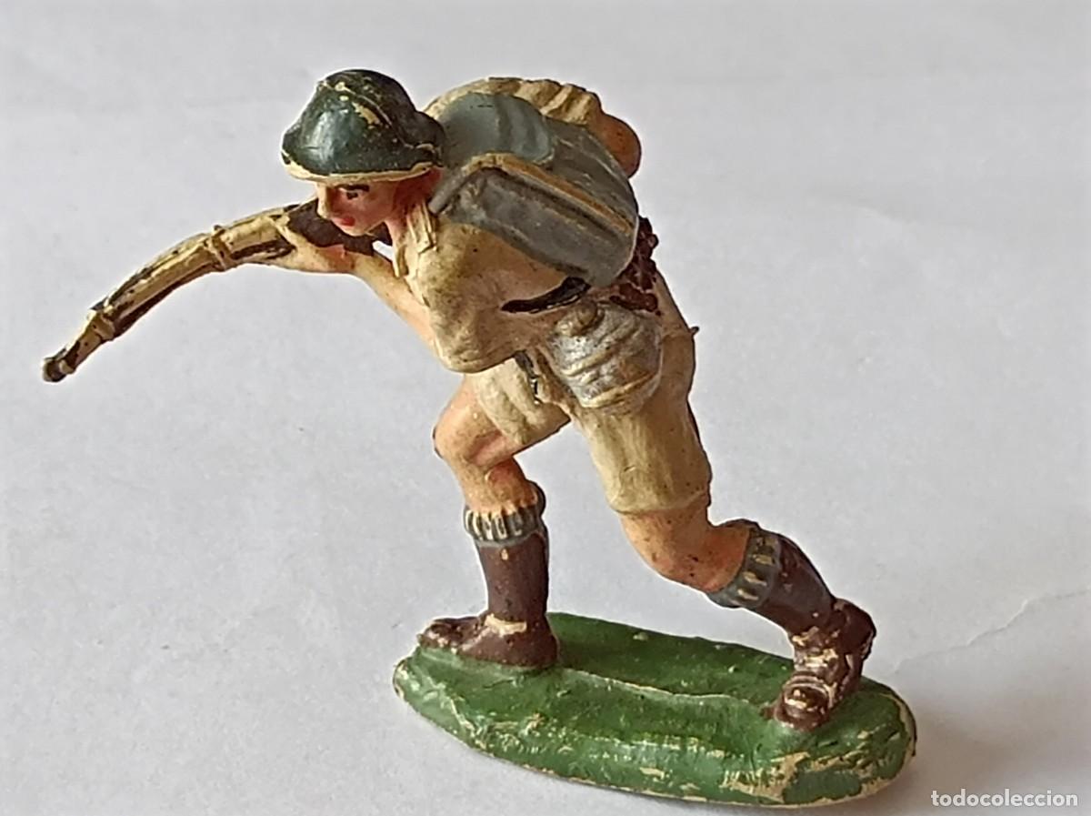 Figuras de Goma y PVC: SOLDADO DE GOMA PECH BRIT&Aacute;NICO SERIE INGLESES EN COMBATE