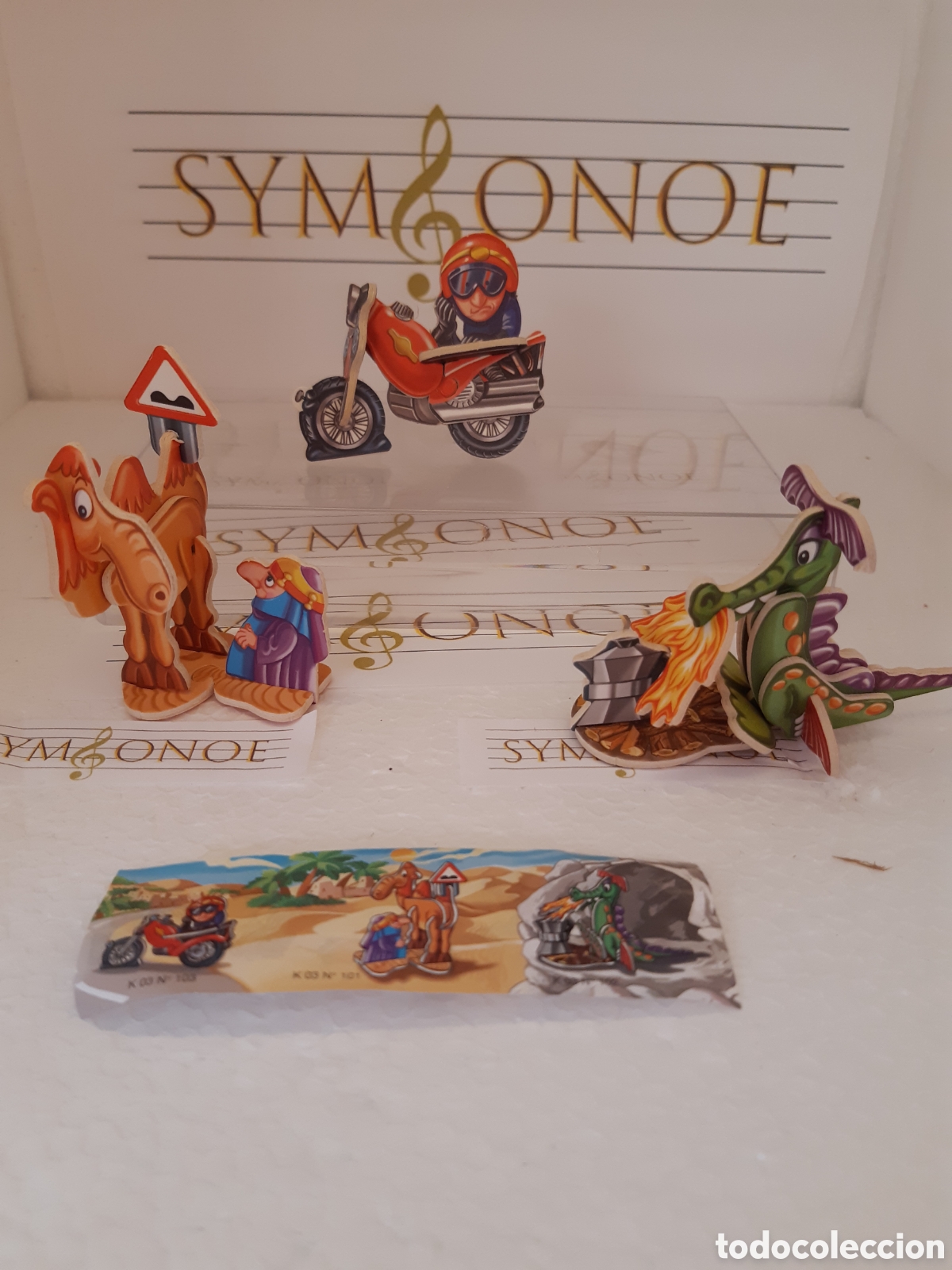 Figuras de Goma Kinder: Serie completa kinder Sorpresa Dragon k03 n103 n101 n102