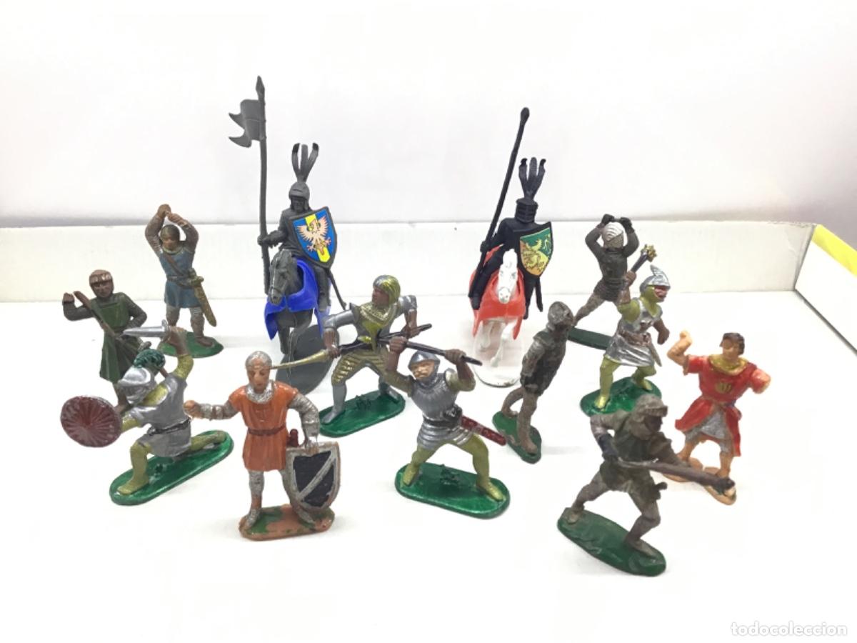Figuras de Goma y PVC: LOTE MEDIEVAL PLASTICO GOMA REAMSA JECSAN ESTEREOPLAST CAPITAN TRUENO SIMBA JEAN
