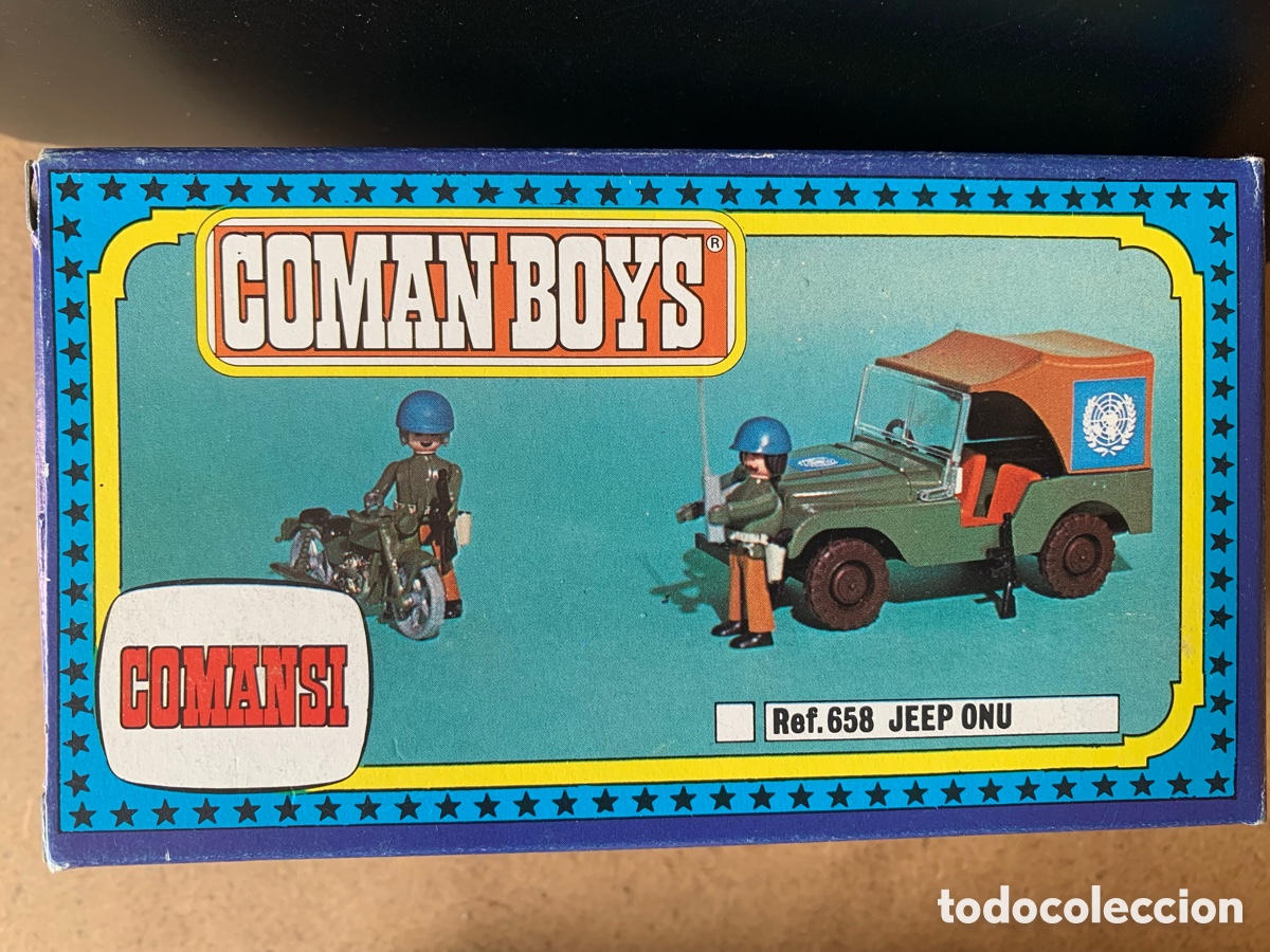 Figuras de goma y PVC: JEEP DE LOS COMANBOYS. DE COMANSI. CAJA ORIGINAL. - Foto 3