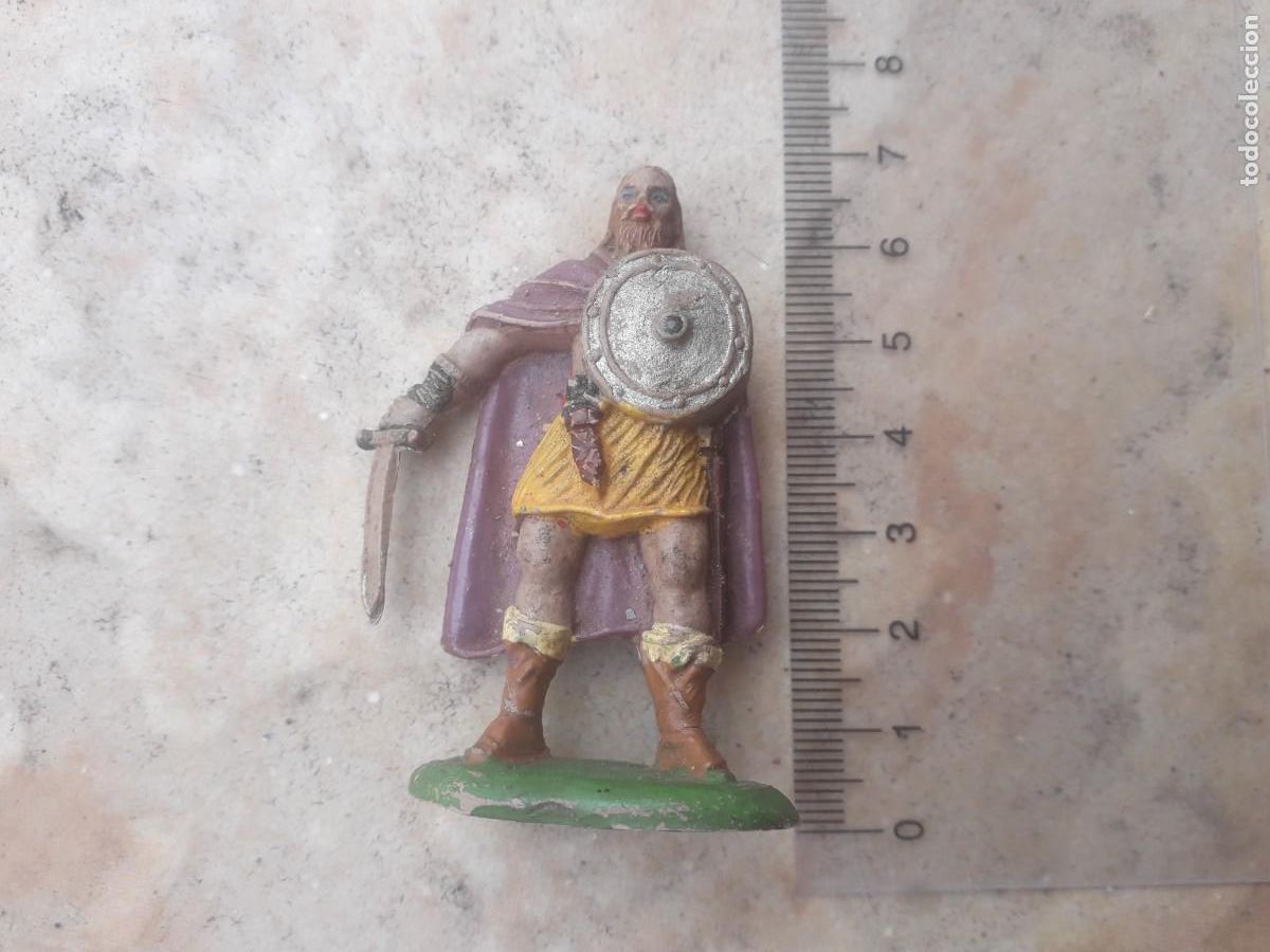Figuras de Goma y PVC: antigua figura de un vikingo pech reamsa jecsan......etc