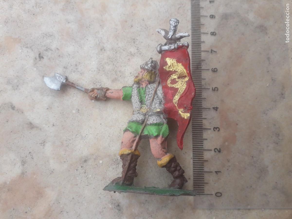 Figuras de Goma y PVC: antigua figura de un vikingo pech reamsa jecsan......etc