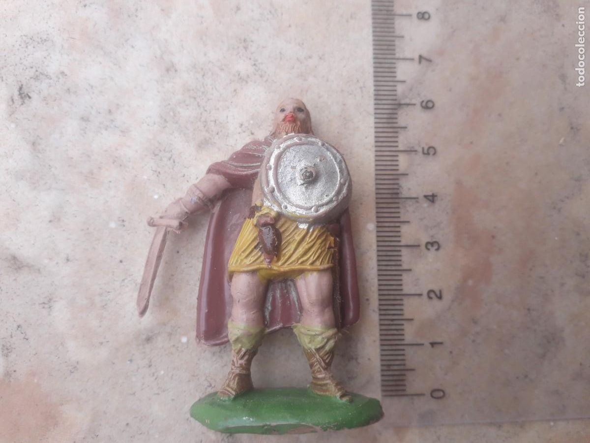 Figuras de Goma y PVC: antigua figura de un vikingo pech reamsa jecsan......etc