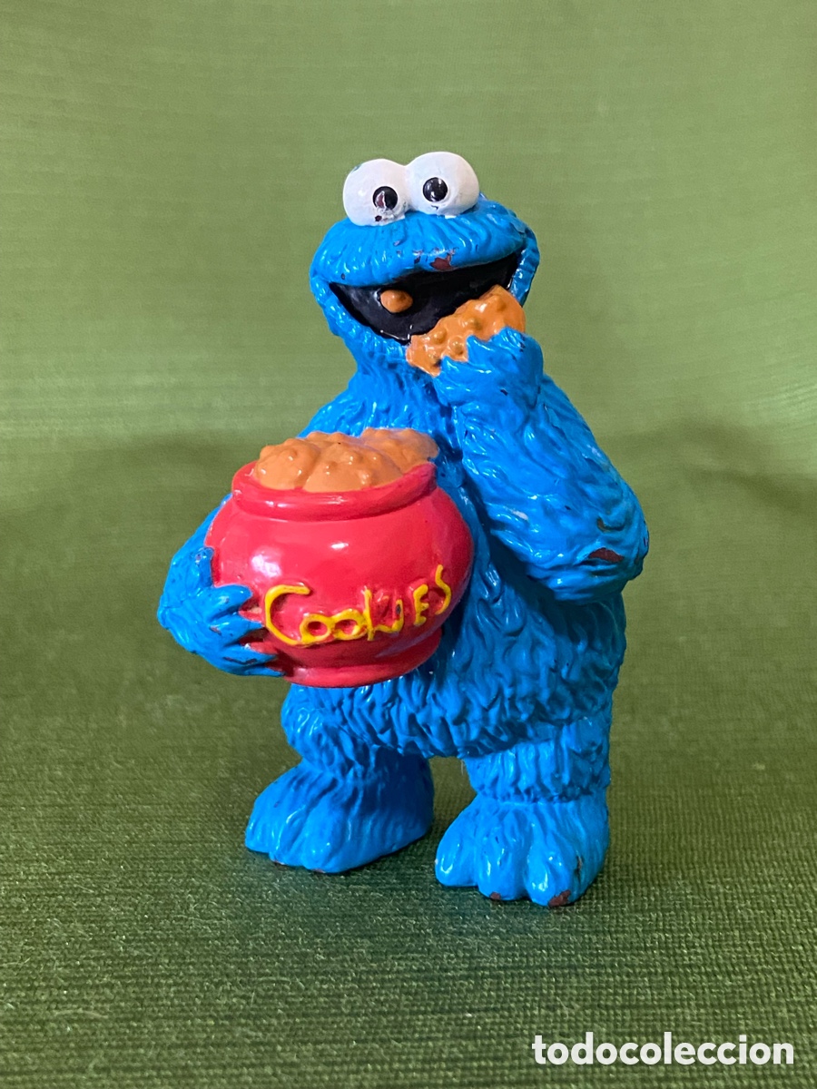 Figuras de Goma y PVC: Triky, monstruo de las galletas. Yolanda. Sesame. Barrio S&eacute;samo (Henson).