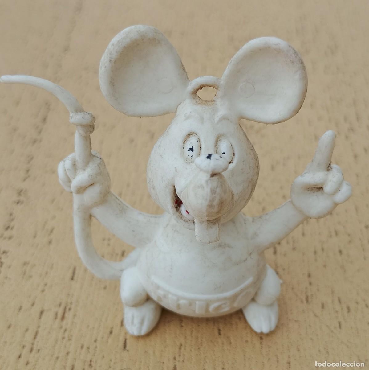 Figuras de Goma y PVC: Antiguo Mu&ntilde;eco Rat&oacute;n Frico Mascota Queso Holand&eacute;s