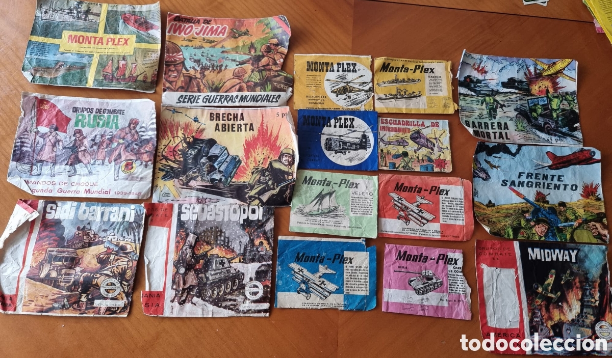Figuras de Goma y PVC: Sobres Montaplex vac&iacute;os algunos muy raros ved fotos