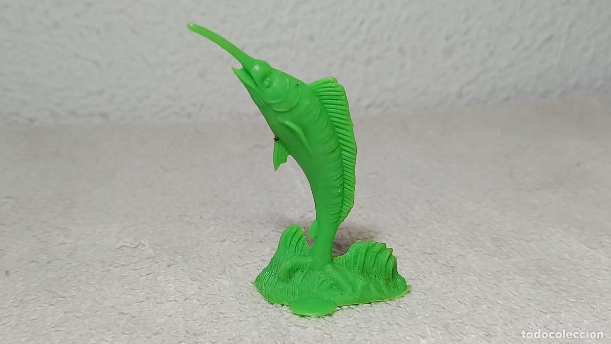 Figuras de Goma y PVC: PIPERO JECSAN : ANTIGUA FIGURA DE PLASTICO PEZ ACUARAMA SUBMARINISTAS JECSAN A&Ntilde;OS 70