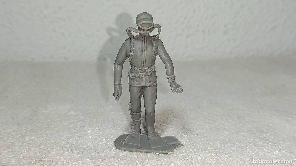 Figuras de Goma y PVC: PIPERO JECSAN : ANTIGUA FIGURA DE PLASTICO HOMBRE RANA ACUARAMA SUBMARINISTA JECSAN A&Ntilde;OS 70