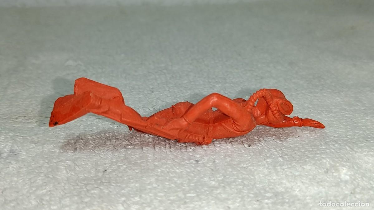 Figuras de Goma y PVC: PIPERO JECSAN : ANTIGUA FIGURA DE PLASTICO HOMBRE RANA ACUARAMA SUBMARINISTA JECSAN A&Ntilde;OS 70