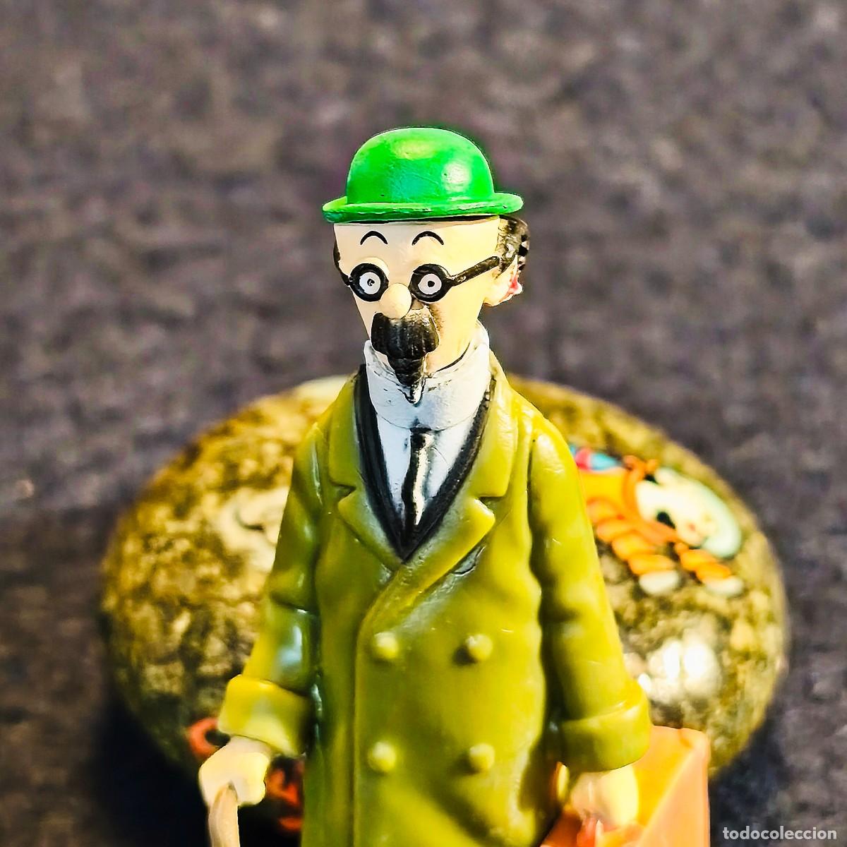 Figuras de Goma y PVC: PROFESOR TORNASOL CON MALETA Y BASTON. PVC. MED. 9 X 4,5 CMS