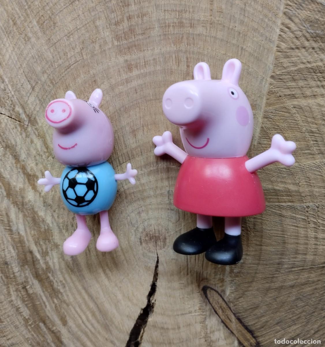Figuras de Goma y PVC: Lote de figuras de Peppa Pig. Burger King y ABD