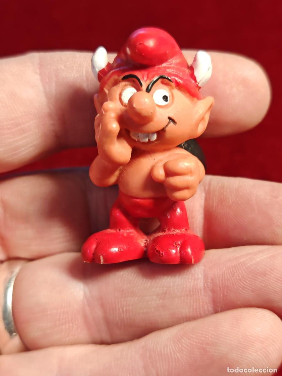 Figure di Gomma e PVC: Pitufo diablo o demonio figura PVC Los pitufos peyo schleich bully