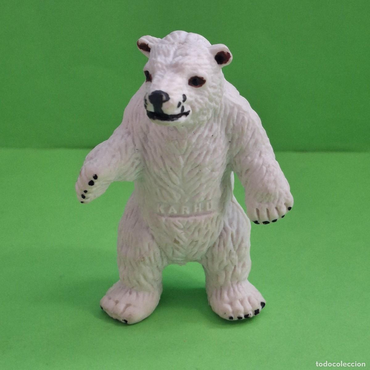 Figure di Gomma e PVC: OSO POLAR BLANCO - FIGURA GOMA PVC PROMOCIONAL PROMO MARCA DEPORTIVA KARHU - APROX. 7cm.