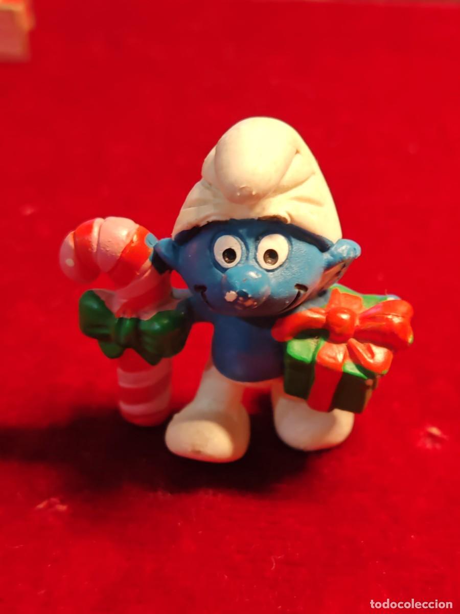 Figure di Gomma e PVC: Pitufo con regalos made in Portugal figura PVC Los pitufos peyo schleich bully