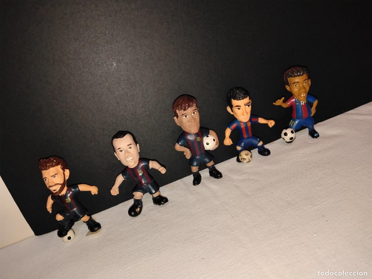 Figuras de Goma y PVC: JUEGO DE 5 FIGURAS DE FC BARCELONA (NEYMAR JR/GERARD PIQU&Eacute;/RONALDINHO/INIESTA/CESC F&Agrave;BREGAS)