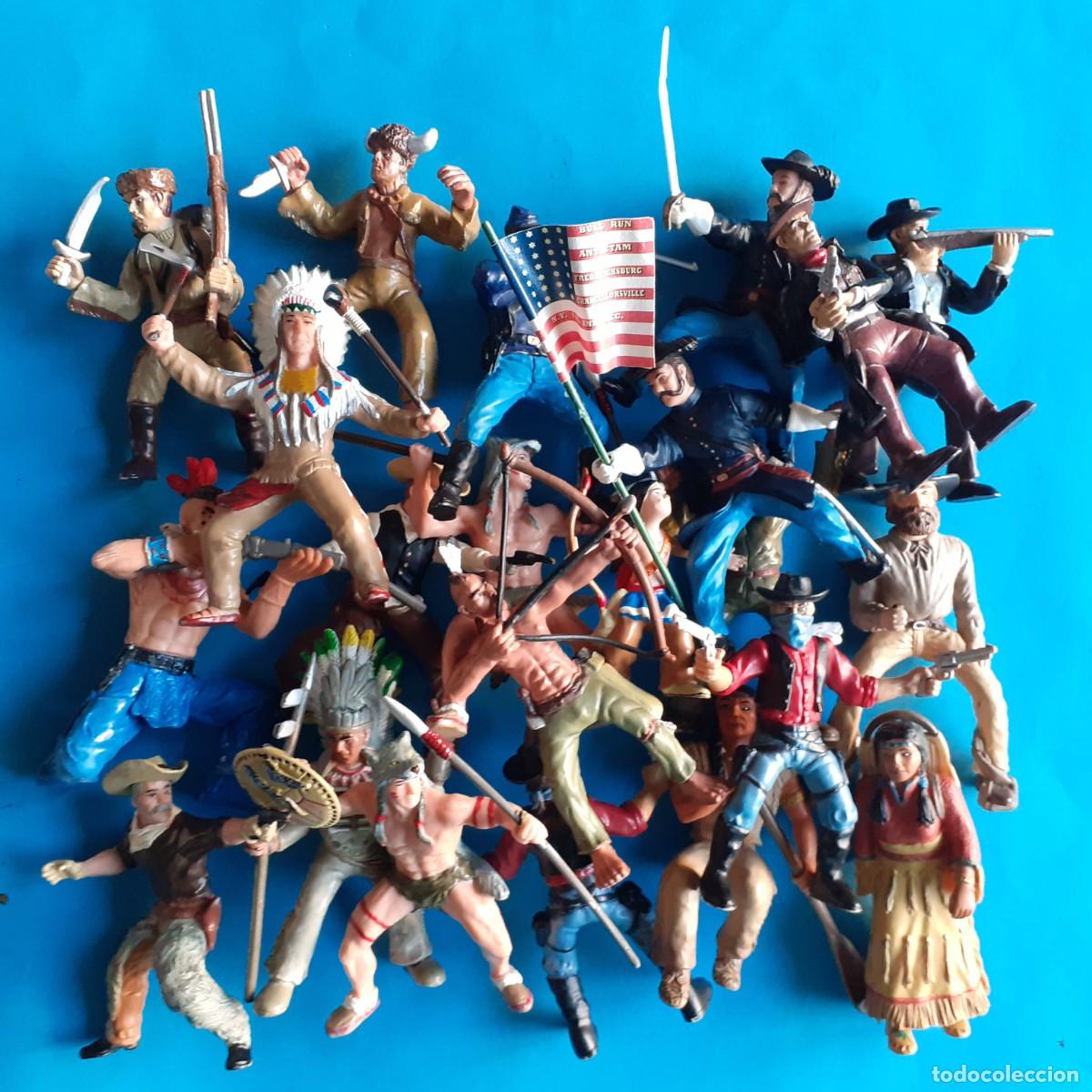 Gummi- und PVC-Figuren: SCHLEICH SIMBA PAPO LOTE 934 OESTE AMERICANO