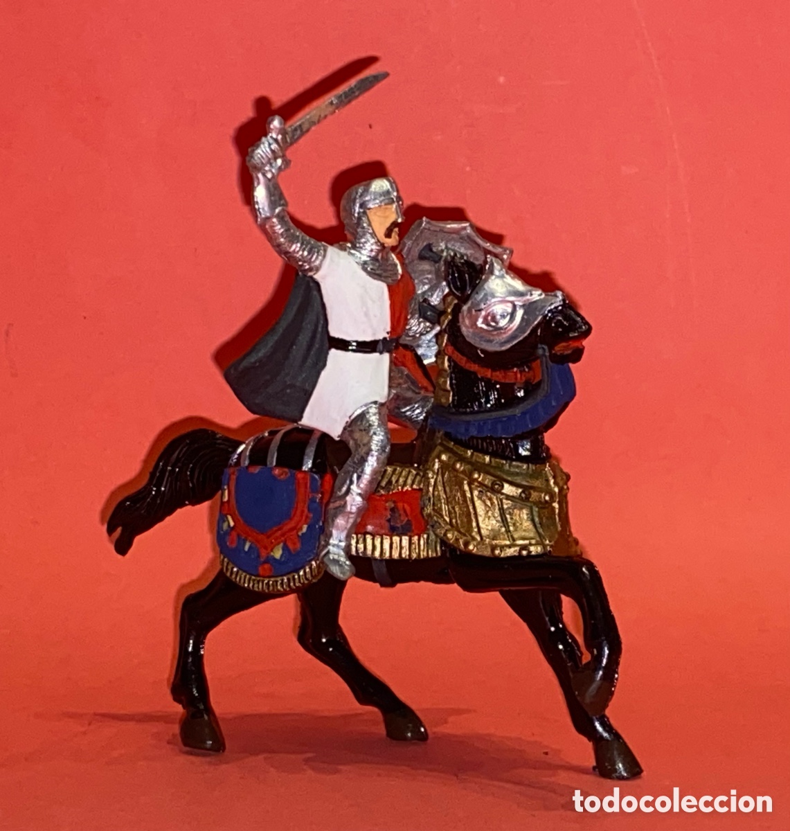 Figuras de Goma y PVC: EL CID CAMPEADOR A CABALLO . SERIE MIO CID. REALIZADO POR JECSAN .