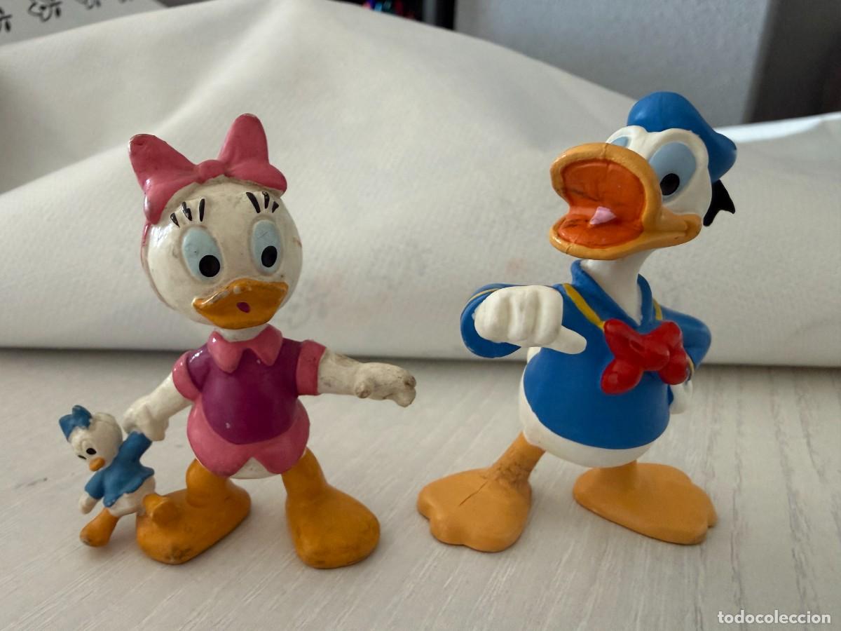 Figuras de Goma y PVC: Figuras Pato Donald Duck y la sobrina de Daisy June (Junio) PVC Bully