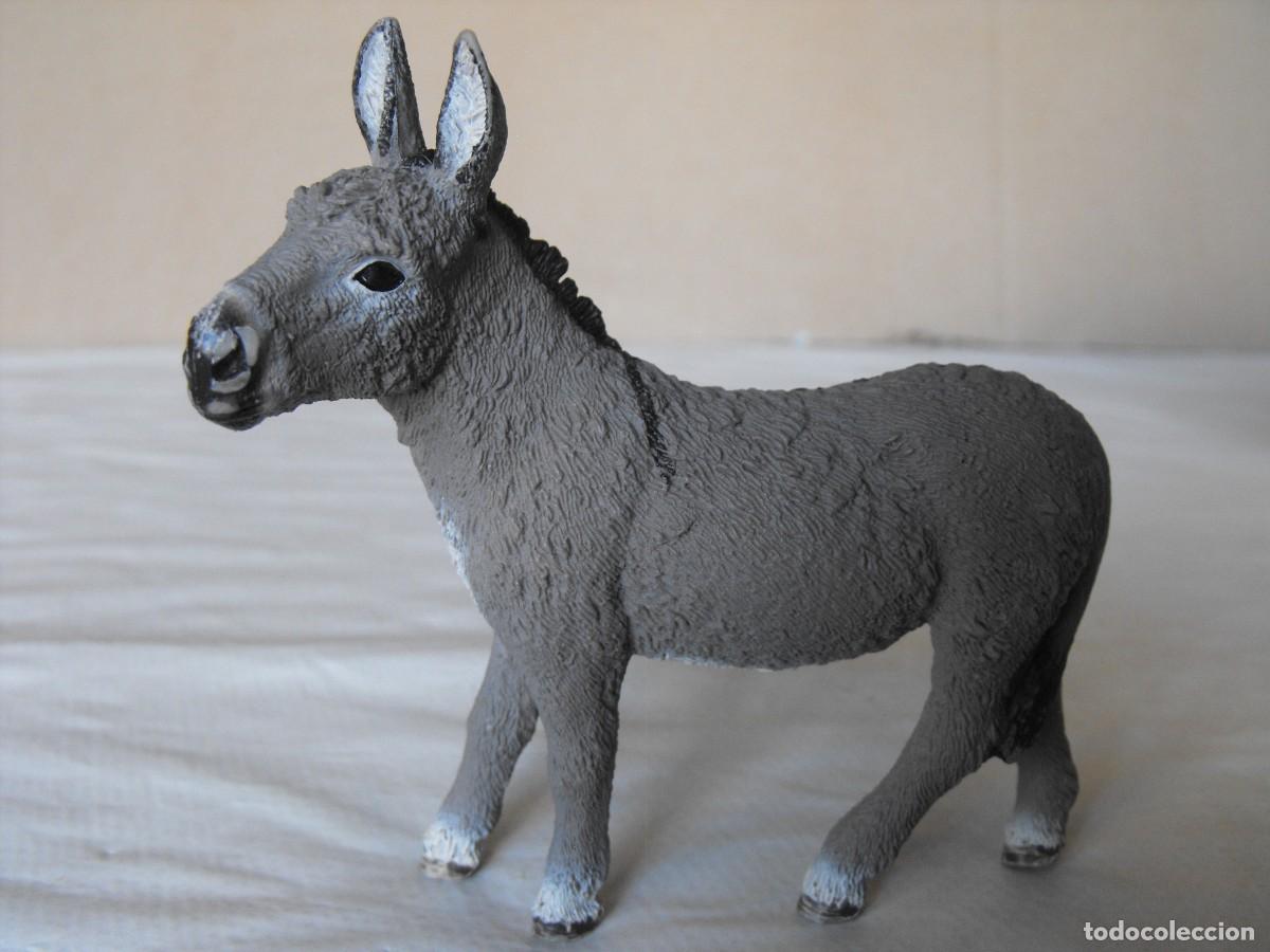 Figuras de Borracha e PVC: SCHLEICH. Figura de burro. 9 cm. de altura.