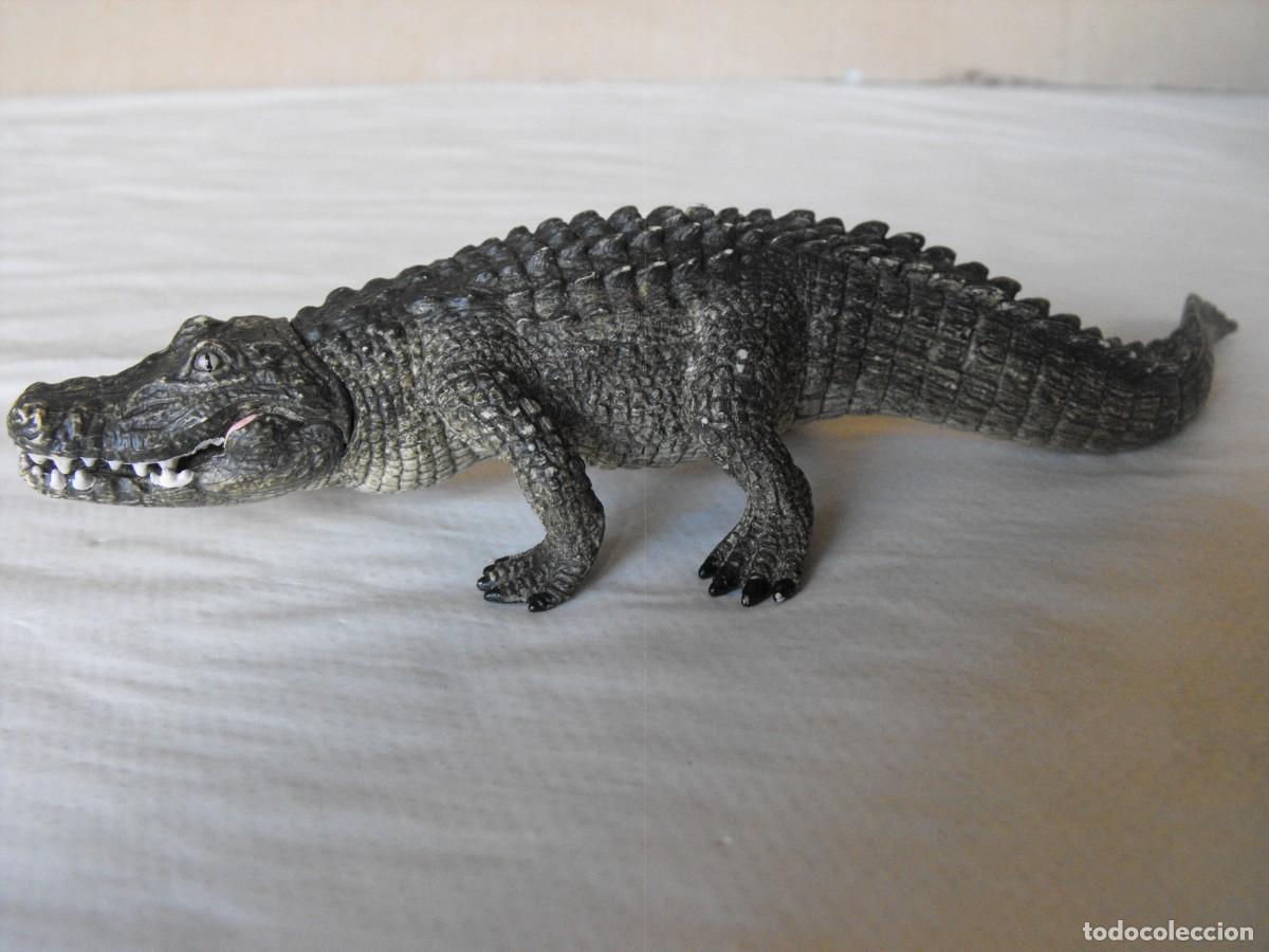 Figuras de Borracha e PVC: SCHLEICH. Figura de cocodrilo. 19 cm. de longitud.