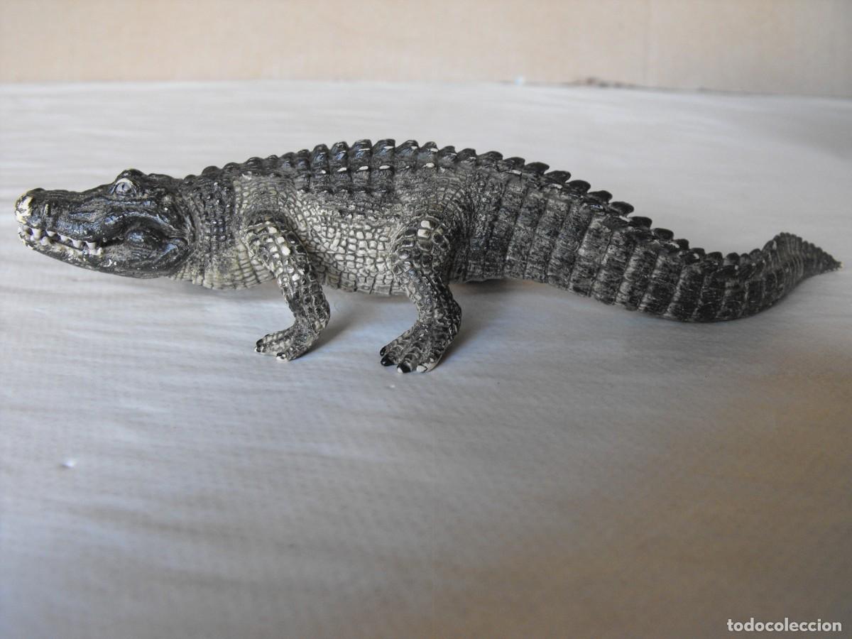 Figuras de Borracha e PVC: SCHLEICH. Figura de cocodrilo. 19 cm. de longitud.