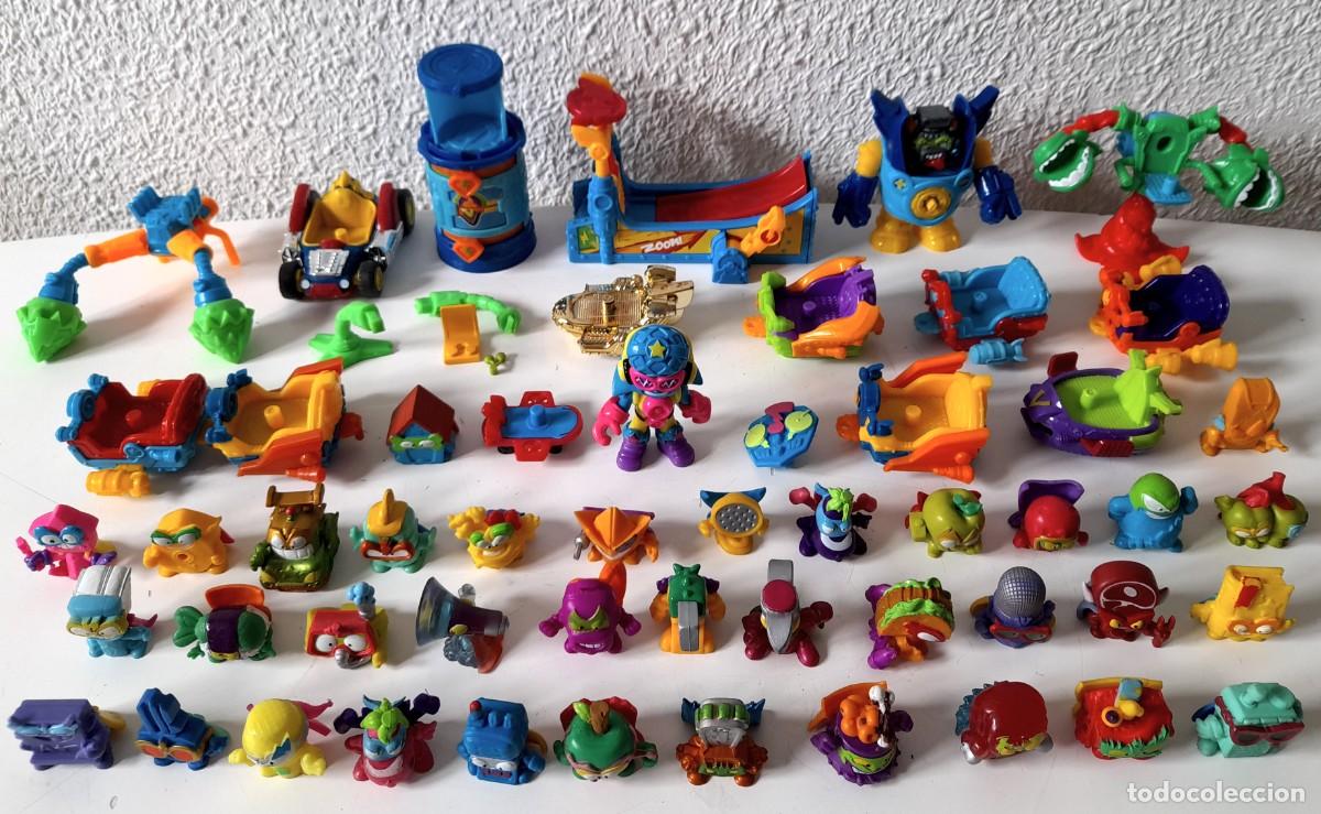 Figuras de Goma y PVC: Gran lote superthings superzings Kazoom Kids cubo torre de asalto racers ver fotos