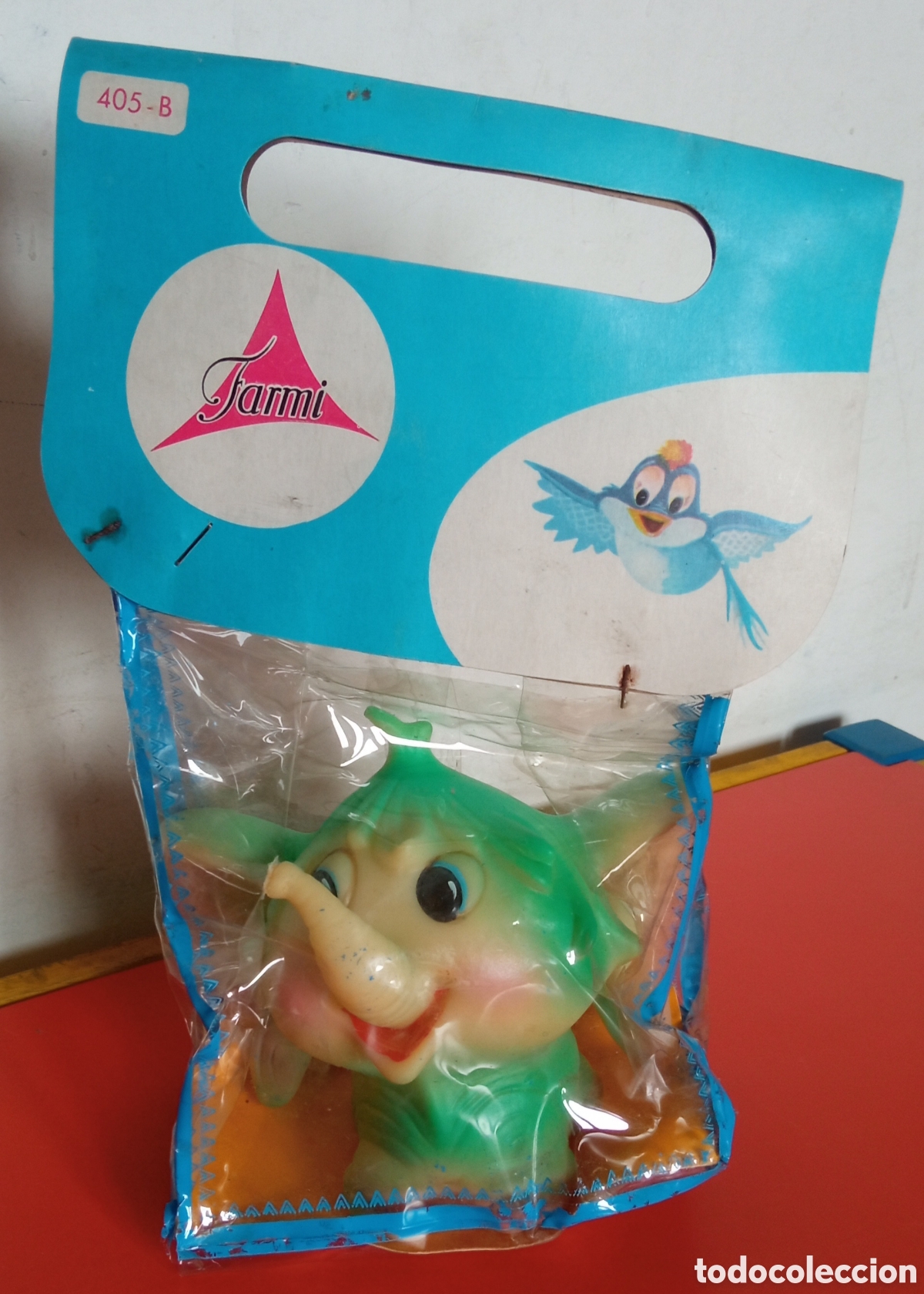 Figuras de Goma y PVC: ELEFANTE GOMA L&Aacute;TEX PITIDO.FARMI 70'S.SIN ABRIR.