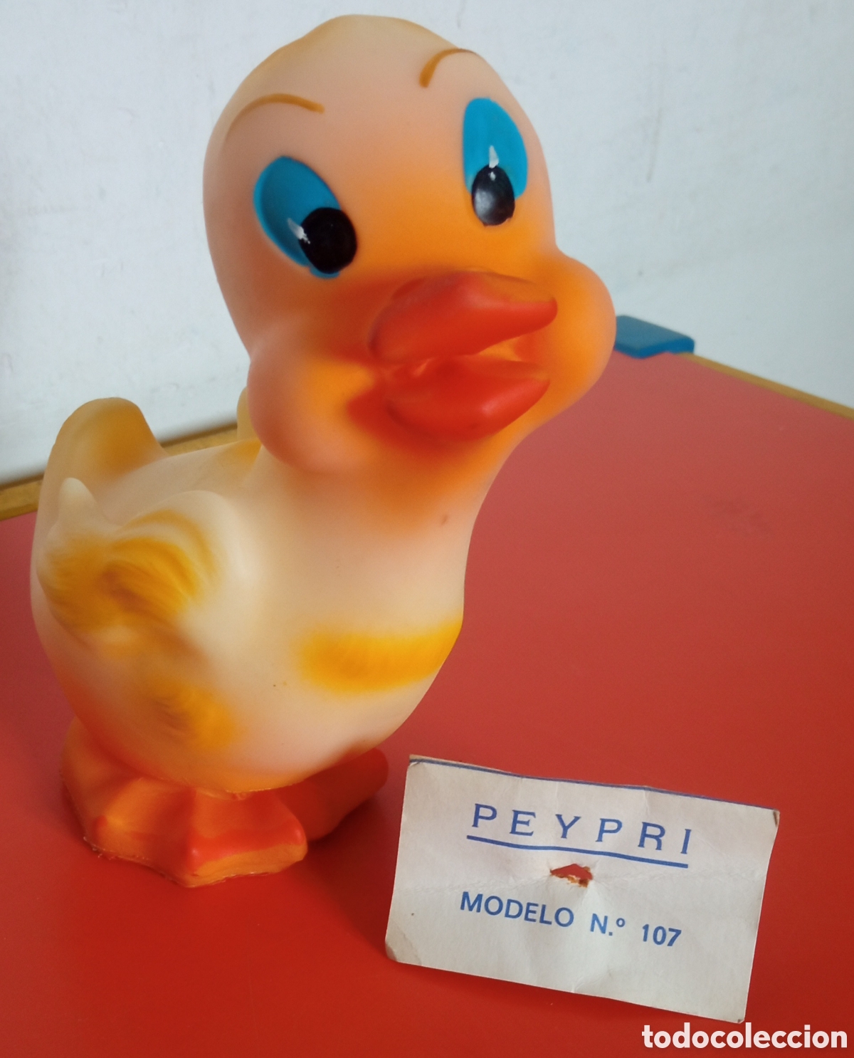 Figuras de Goma y PVC: PATO GOMA L&Aacute;TEX PITIDO.PEYPRI 70'S.SIN USO.